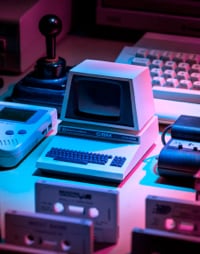 image of retro computer